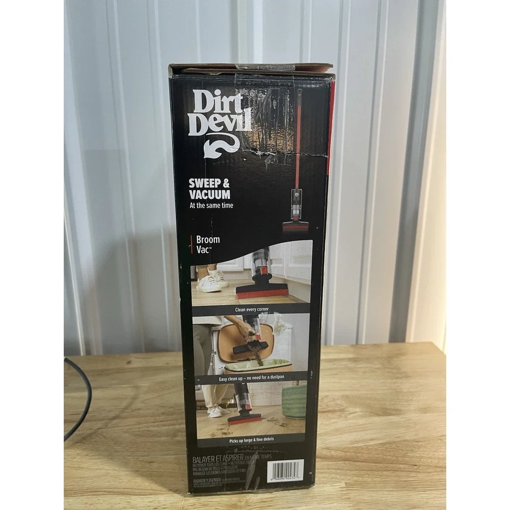 Dirt Devil Broom Vac Bagless Cordless Standard Filter Rechargeable Sweeper